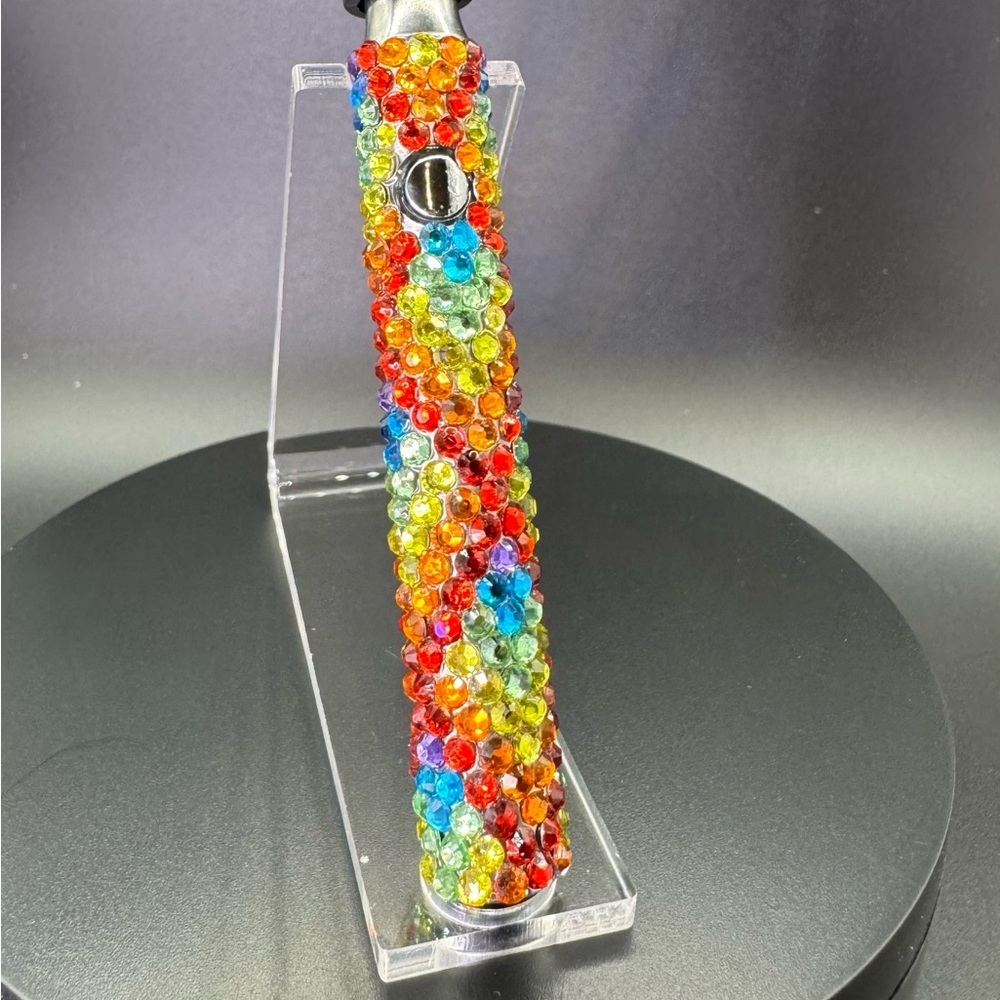 Rainbow Rhinestone 510 Threaded Battery